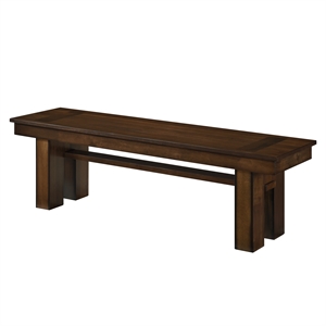 Lexicon Sedley Rubberwood Bench in Walnut