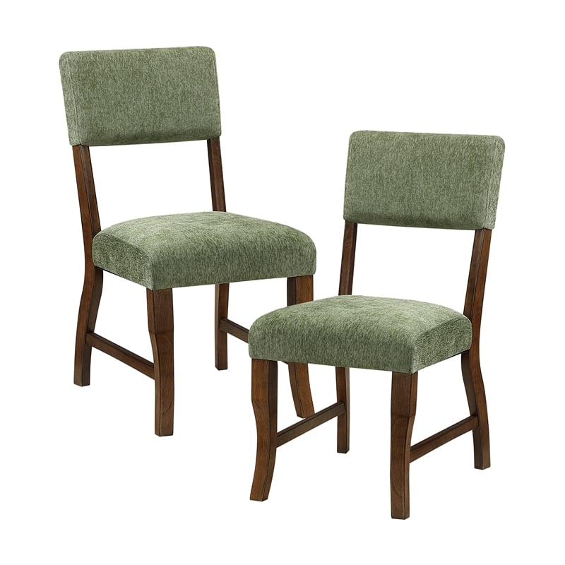 Lexicon Aiden Chenille Side Chair in Olive
