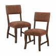 Lexicon Aiden Chenille Side Chair in Rust
