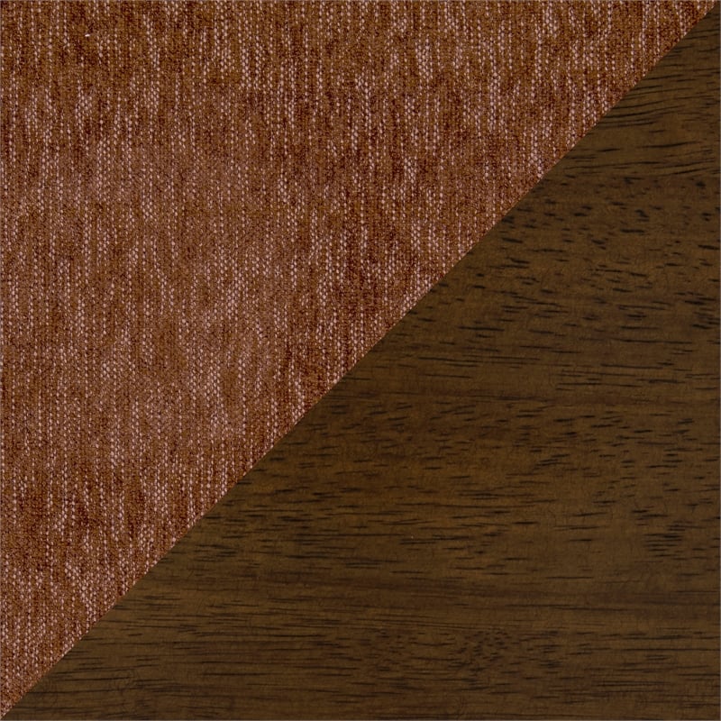 Lexicon Aiden Chenille Side Chair in Rust