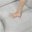 Lexicon Thorne Chenille 3-Piece Sectional with Left Console in Light Gray