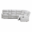 Lexicon Thorne Chenille 3-Piece Sectional with Left Console in Light Gray