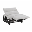 Lexicon Phoebe Microfiber (4/5) Power Reclining Armless Chair in Light Gray