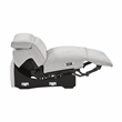 Lexicon Phoebe Microfiber (4/5) Power Reclining Armless Chair in Light Gray