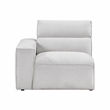 Lexicon Phoebe Microfiber (1/2) Power Left Side Reclining Chair in Light Gray