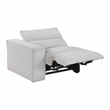Lexicon Phoebe Microfiber (1/2) Power Left Side Reclining Chair in Light Gray