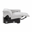 Lexicon Phoebe Microfiber (2/2) Power Right Side Reclining Chair in Light Gray