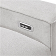 Lexicon Phoebe Microfiber (2/2) Power Right Side Reclining Chair in Light Gray