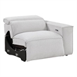 Lexicon Phoebe Microfiber (2/2) Power Right Side Reclining Chair in Light Gray