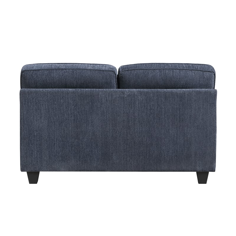 Lexicon Bennett Chenille Love Seat in Blue