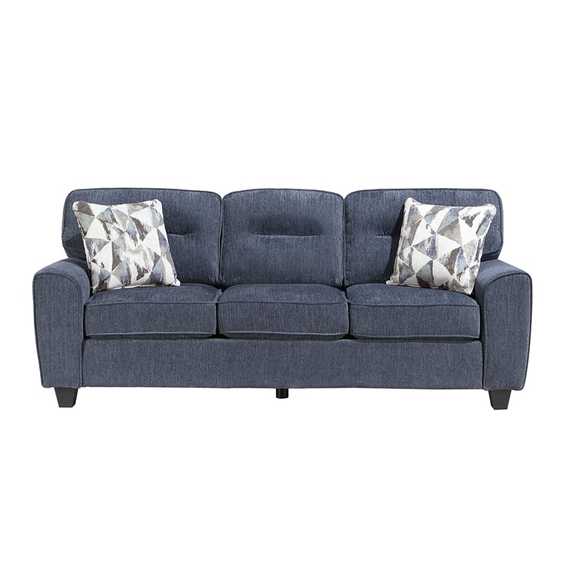 Lexicon Bennett Chenille Sofa in Blue