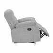 Lexicon Jules Chenille Rocker Reclining Chair in Gray