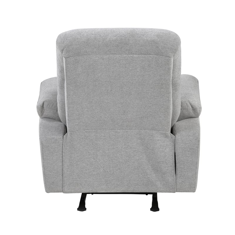 Lexicon Jules Chenille Rocker Reclining Chair in Gray