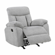 Lexicon Jules Chenille Rocker Reclining Chair in Gray