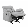 Lexicon Jules Chenille Rocker Reclining Chair in Gray