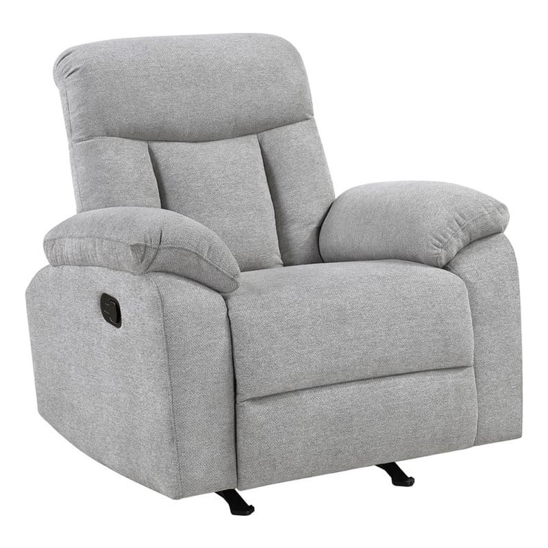 Lexicon Jules Chenille Rocker Reclining Chair in Gray