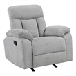 Lexicon Jules Chenille Rocker Reclining Chair in Gray