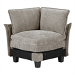 Lexicon Dublin Chenille Corner Seat in Dark Pewter