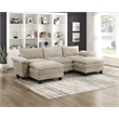 Lexicon Dublin Chenille Ottoman in Taupe