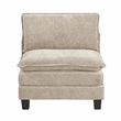 Lexicon Dublin Chenille Armless Chair in Taupe