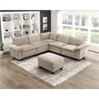 Lexicon Dublin Chenille Armless Chair in Taupe
