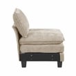 Lexicon Dublin Chenille Armless Chair in Taupe