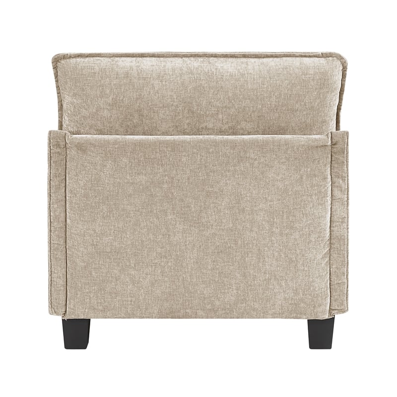 Lexicon Dublin Chenille Armless Chair in Taupe
