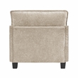Lexicon Dublin Chenille Armless Chair in Taupe