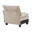 Lexicon Dublin Chenille Armless Chair in Taupe