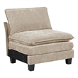 Lexicon Dublin Chenille Armless Chair in Taupe