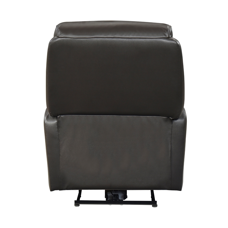 Lexicon Leif Leather Power Reclining Chair in Dark Brown
