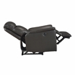 Lexicon Leif Leather Power Reclining Chair in Dark Brown