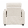 Lexicon Vera Chenille Power Reclining Chair with USB Charging Ports in Beige