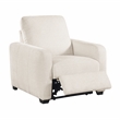 Lexicon Vera Chenille Power Reclining Chair with USB Charging Ports in Beige
