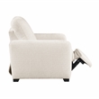Lexicon Vera Chenille Power Reclining Chair with USB Charging Ports in Beige
