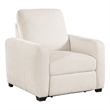 Lexicon Vera Chenille Power Reclining Chair with USB Charging Ports in Beige