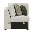 Lexicon Isla Microfiber Corner Seat in Sage Sand