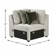 Lexicon Isla Microfiber Corner Seat in Sage Sand