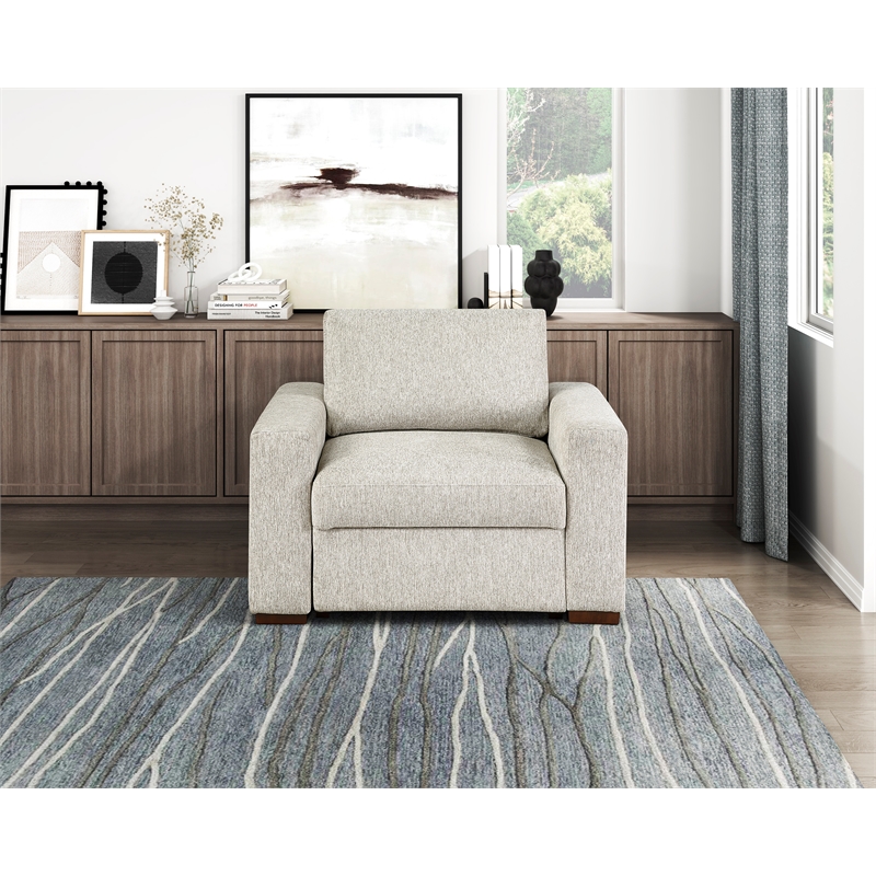Lexicon Isla Microfiber Chair in Sage Sand