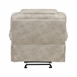 Lexicon Gainesville Microfiber Glider Reclining Chair in Pewter
