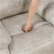 Lexicon Gainesville Microfiber Double Reclining Love Seat in Pewter