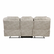 Lexicon Gainesville Microfiber Double Reclining Sofa in Pewter