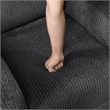 Lexicon Allen Microfiber Reclining Chair in Dark Gray