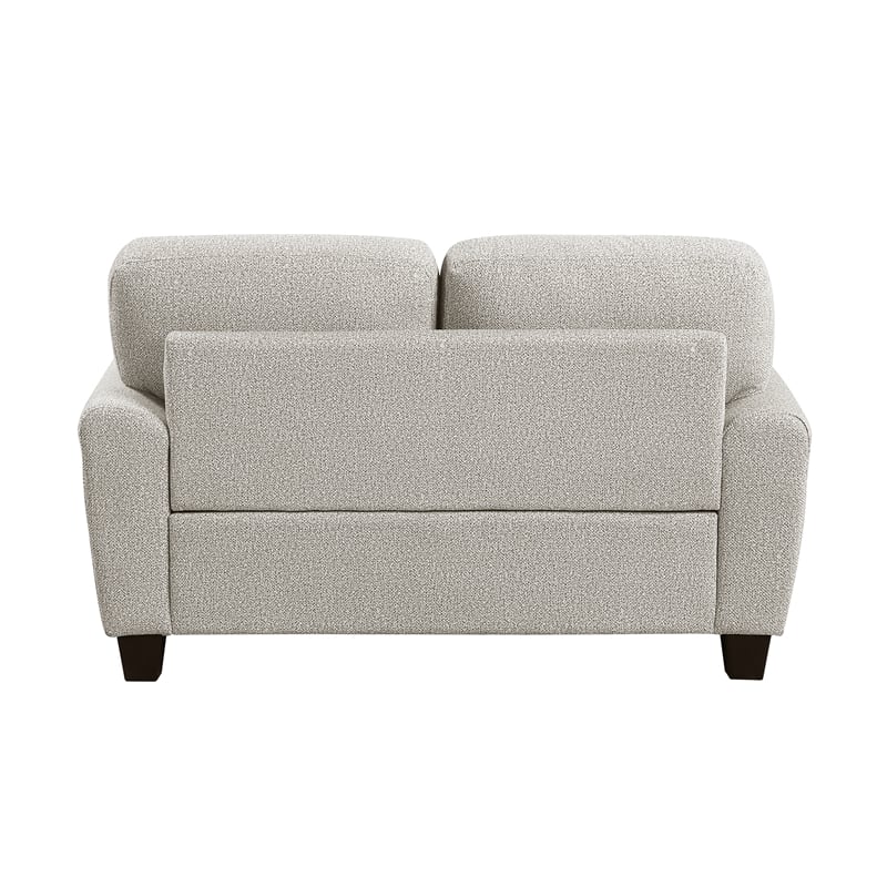 Lexicon Lemond Chenille Love Seat in Gray