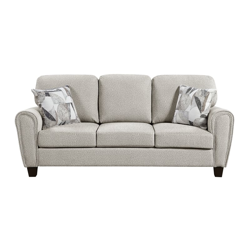 Lexicon Lemond Chenille Sofa in Gray