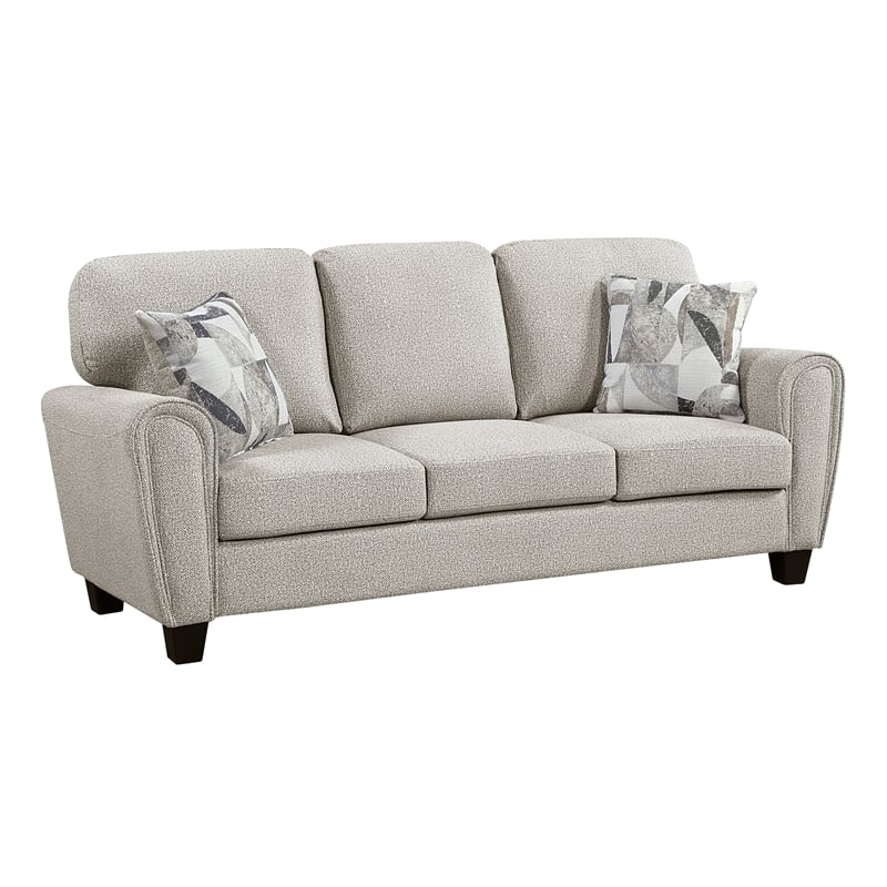 Lexicon Lemond Chenille Sofa in Gray