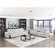 Lexicon McPherson Chenille Power Double Reclining Love Seat in Cloud