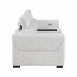 Lexicon McPherson Chenille Power Double Reclining Love Seat in Cloud