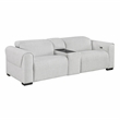Lexicon McPherson Chenille Power Double Reclining Love Seat in Cloud