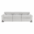 Lexicon McPherson Chenille Pwr Dbl Reclining Sofa with Power Headrests in Cloud